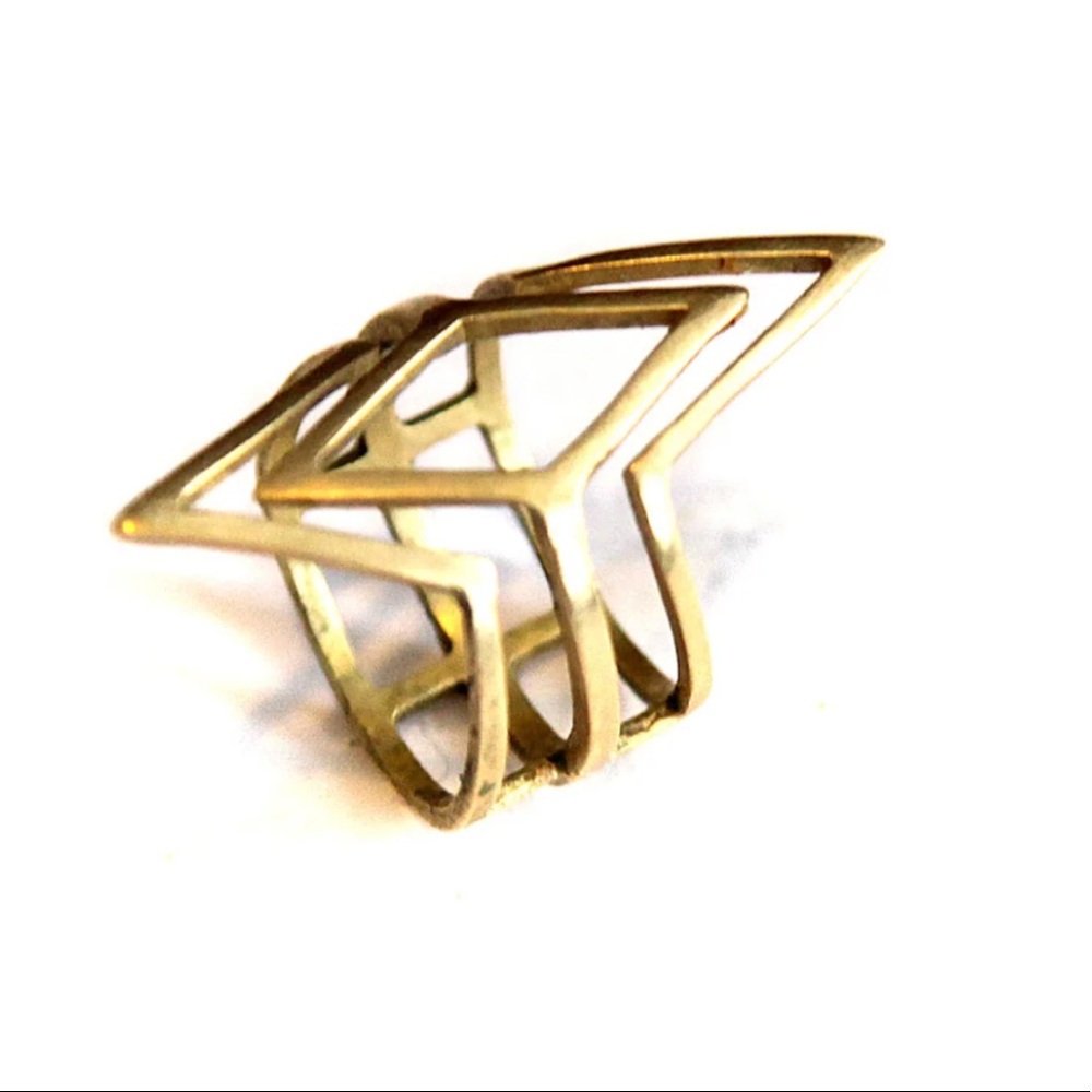 Brass V Ring - image 1